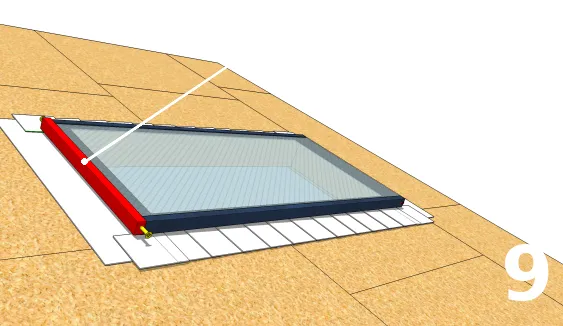 Le larmier en aluminium