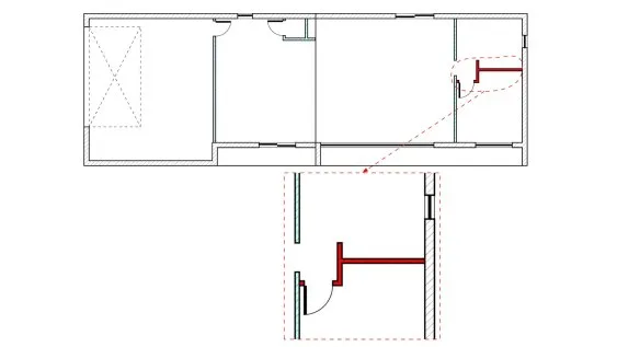 Plan du cloison à réaliser