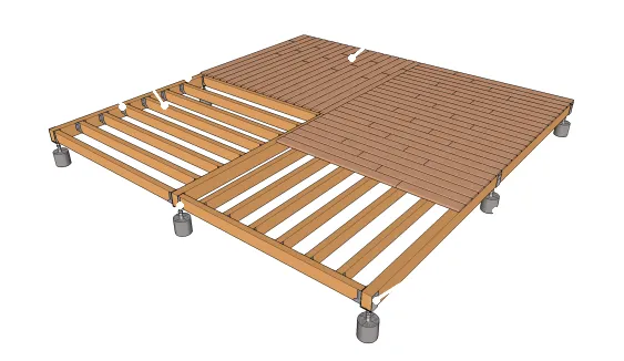 Platelage perpendiculaire