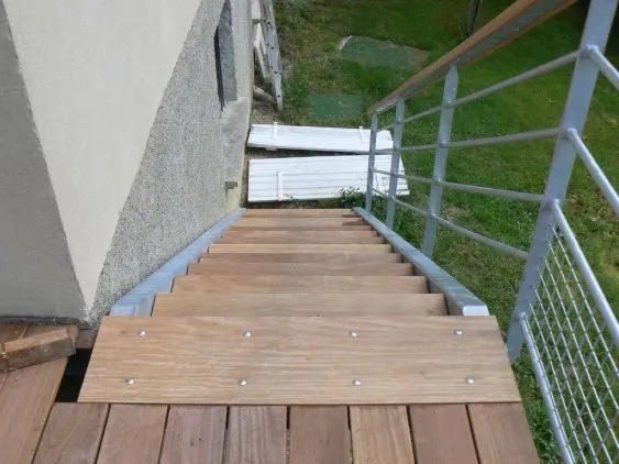 Exemple de garde-corps pour un escalier