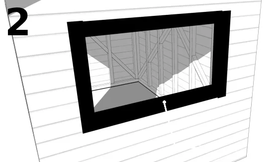 Installation du papier goudronné