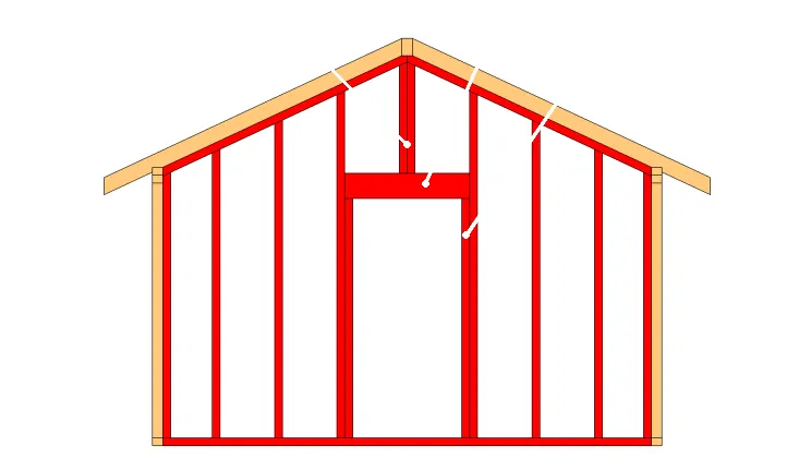 Pignon avec ouverture