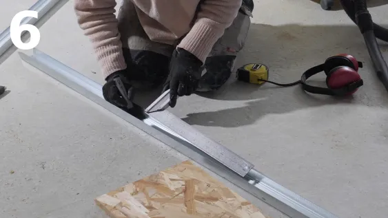 Marquage des points de fixation des rails