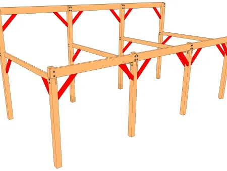 Les bras de contreventement
