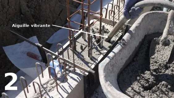 Coulage du béton