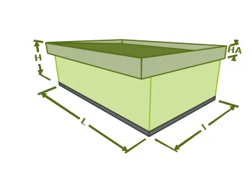 Les dimensions du bâtiment