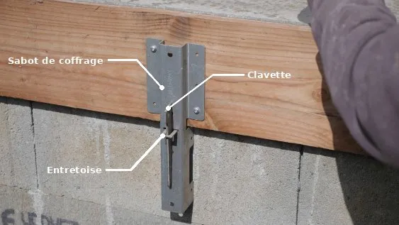 Le sabot de coffrage