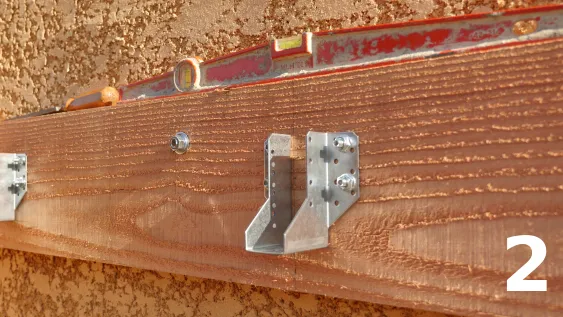 Vérification de l’horizontalité de la muralière 