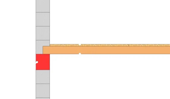 L’élément porteur se pose au dessus du chainage