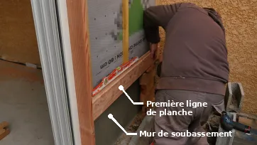 Structure des mur de l’extension MARGUERITE