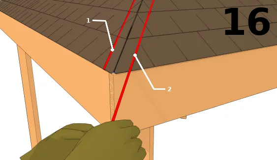 Tracer une ligne de référence pour la coupe
