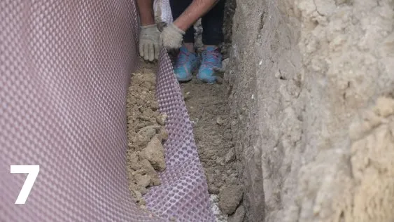 Préparation avant le remblayage