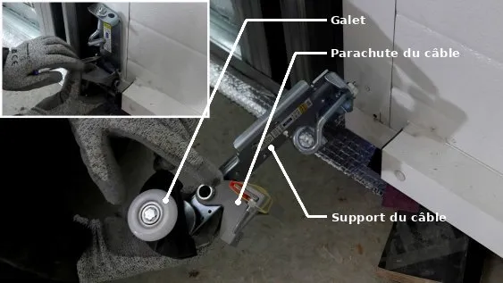 Assemblage et pose des supports de câble