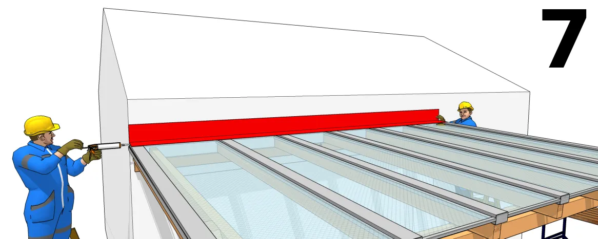 Assurer l’étanchéité d’un toit monopente et adossé contre un mur