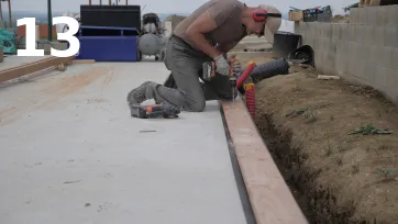 Fixation définitive des lisses basses