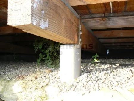 Fixation des poutres porteuses ou solives sur les supports en béton