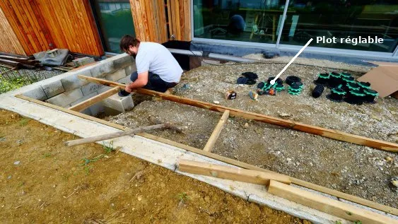 Mise en place des appuis