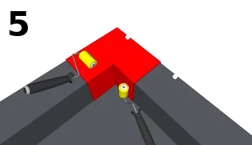 Mettre en place la pièce préformée adhésive