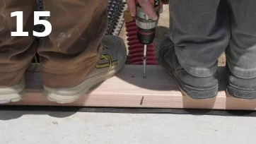 Mise en pression des boudins en EPDM