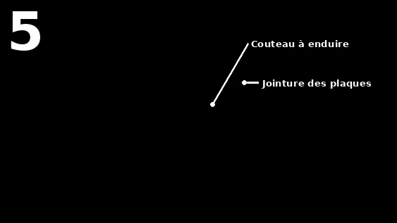 Rebouchage de bord aminci