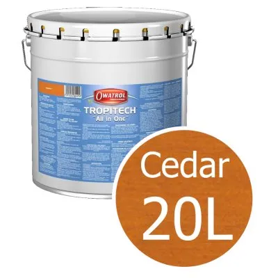 TROPITECH "All in One" : protection teintée LONGUE DUREE pour terrasses et bardages. Phase aqueuse - Réf. 422