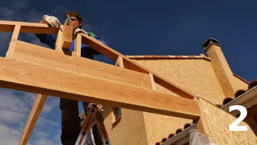 Marquage des extrémités des ossatures (lignes de coupe)