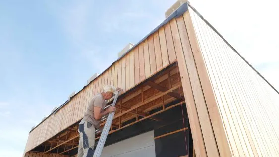 Marquage de l’alignement des planches sur l’auvent
