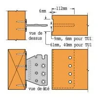 Montage invisible - Dimensions
