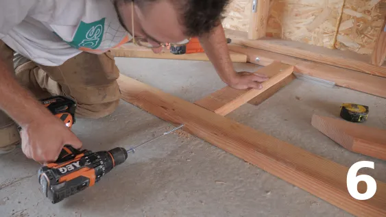 Fixation de la deuxième membrure