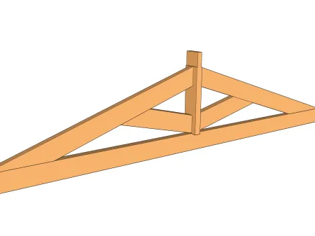 L'assemblage d'une ferme à entrait simple