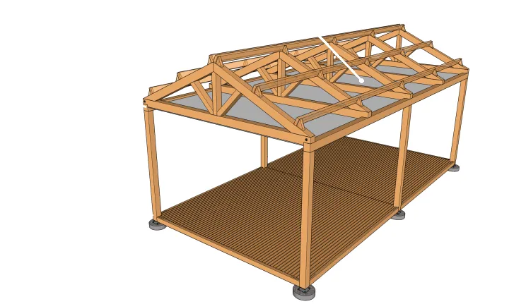 Comble perdu avant décaissement