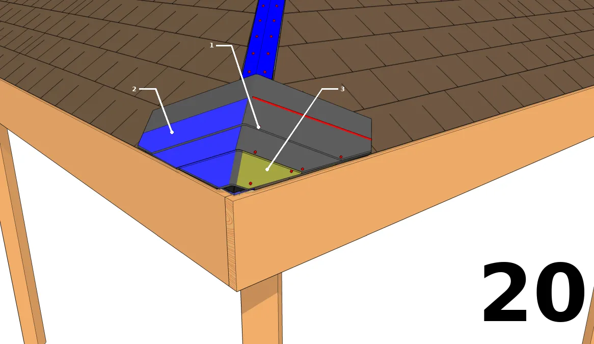 Poser les faîtières