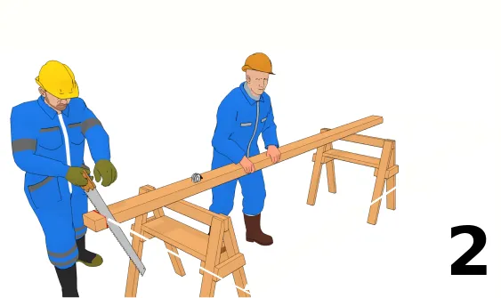 Découpage de la panne à sa longueur