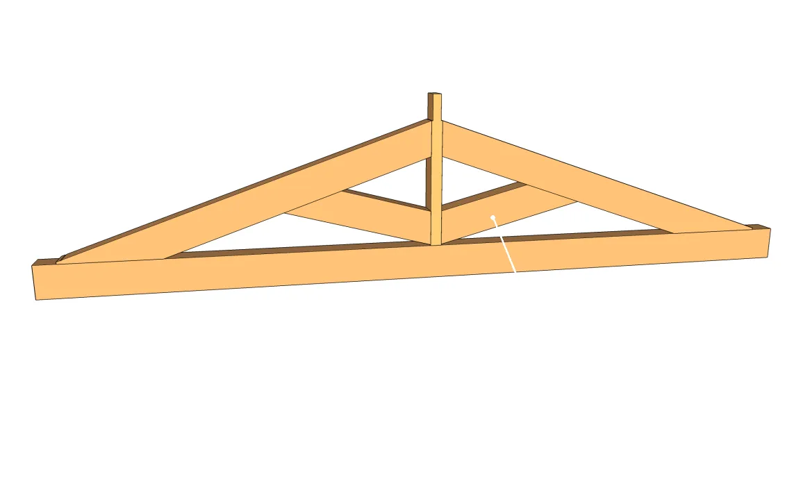 Contrefiche assemblée dans une ferme
