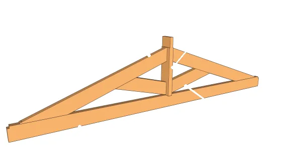 Ferme avec entrait simple