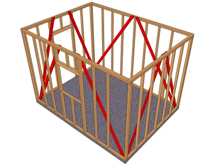 Les voiles palées de stabilité triangulées