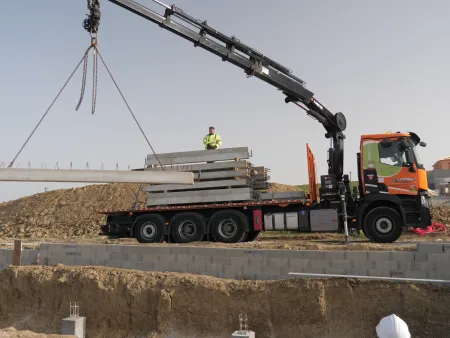 La mise en place des longrines