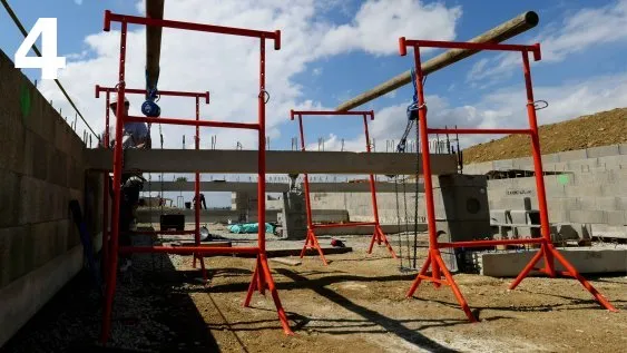 La longrine est en place