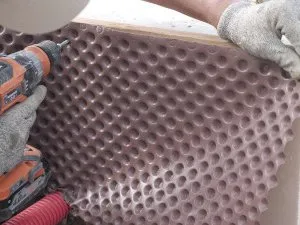 Isolation du mur de soubassement