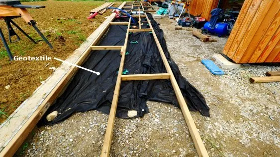 Déploiement du géotextile 