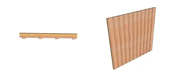 bardage avec faux couvre-joint