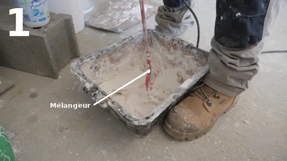 Préparation de l’enduit