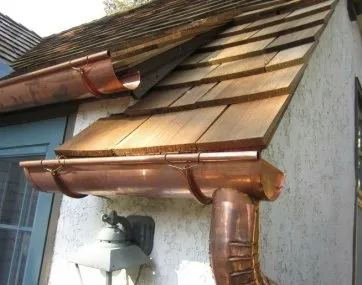 Exemple de gouttière pendante