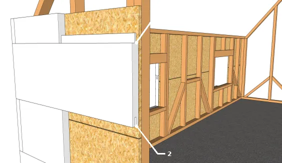 Assemblage des panneaux de fibragglo (technique 1)