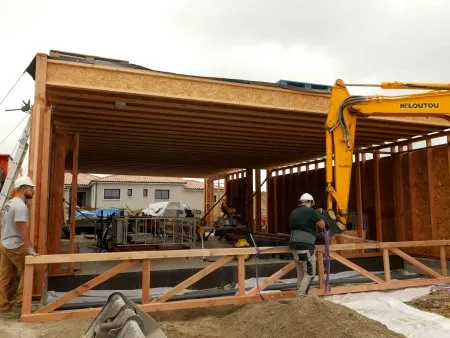 La pose des treillis