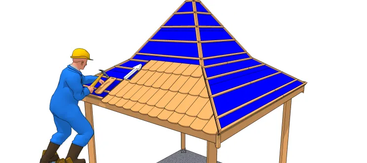 Pose à joints droits