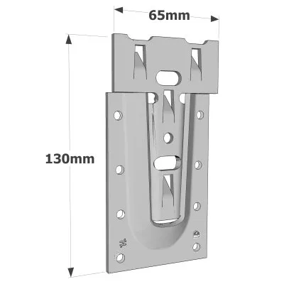 Étrier à queue d'aronde acier - Réf. ETSN130