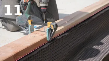 Alignement de deux lisses consécutives