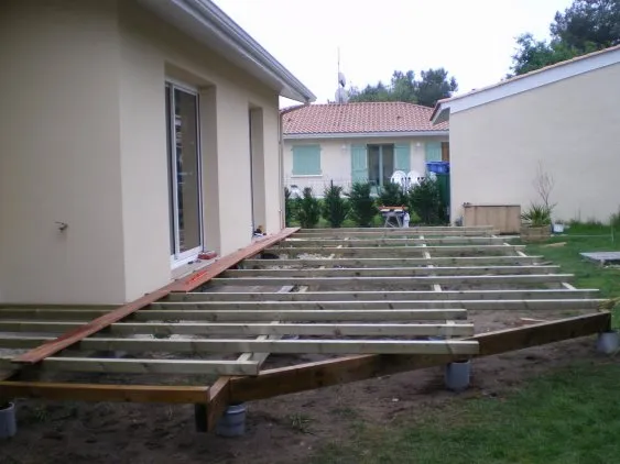 La poutre porteuse est à 45°