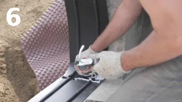 Liaison de 2 bandes d’arase 2B